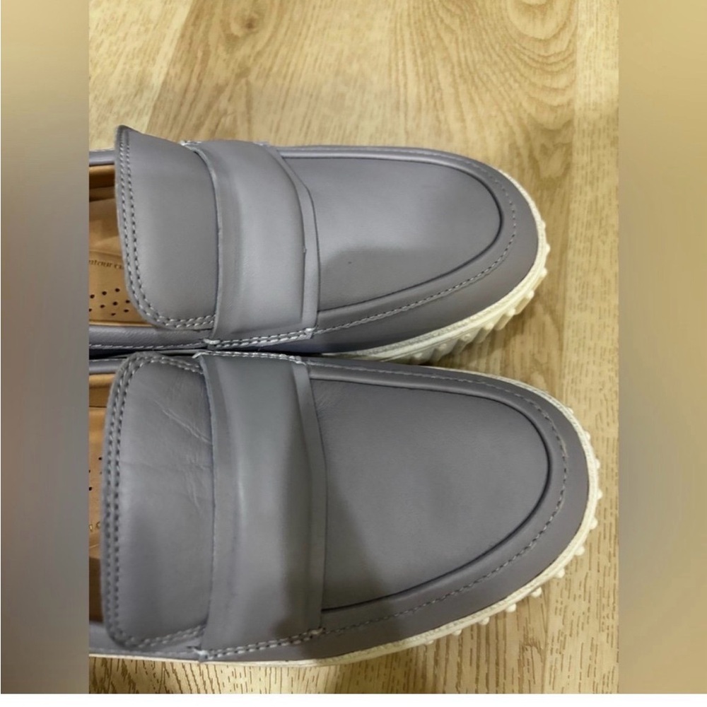 Clarks Lavender Platform Loafers - Picture 4 of 5